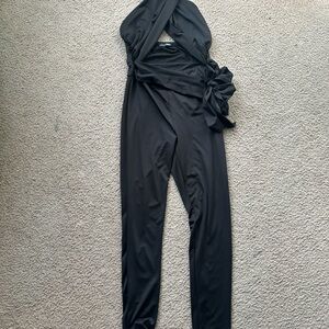 Fashion Nova Black Halter Jumpsuit